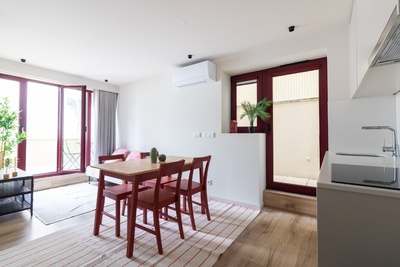 Apartamento T1 - Novo - Centro Braga - C/ Terraço - Equipado e Mobilado