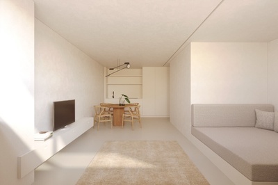 Apartamento T0 - Equipado - Novo (Projeto Carvalho Araújo)