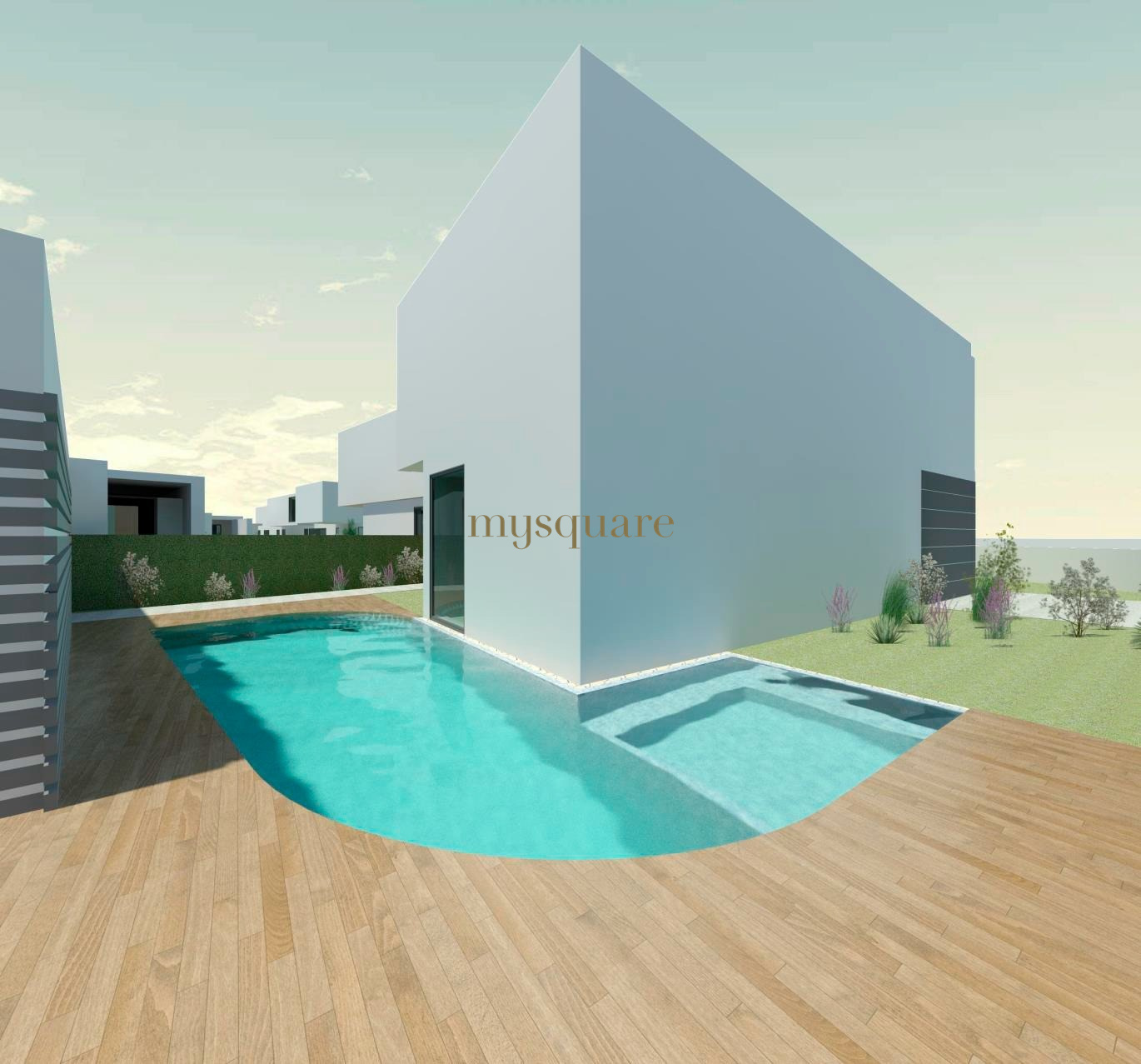Luxury 5 bedroom villa under construction with pool and sea view, 100m from Praia de Esmoriz