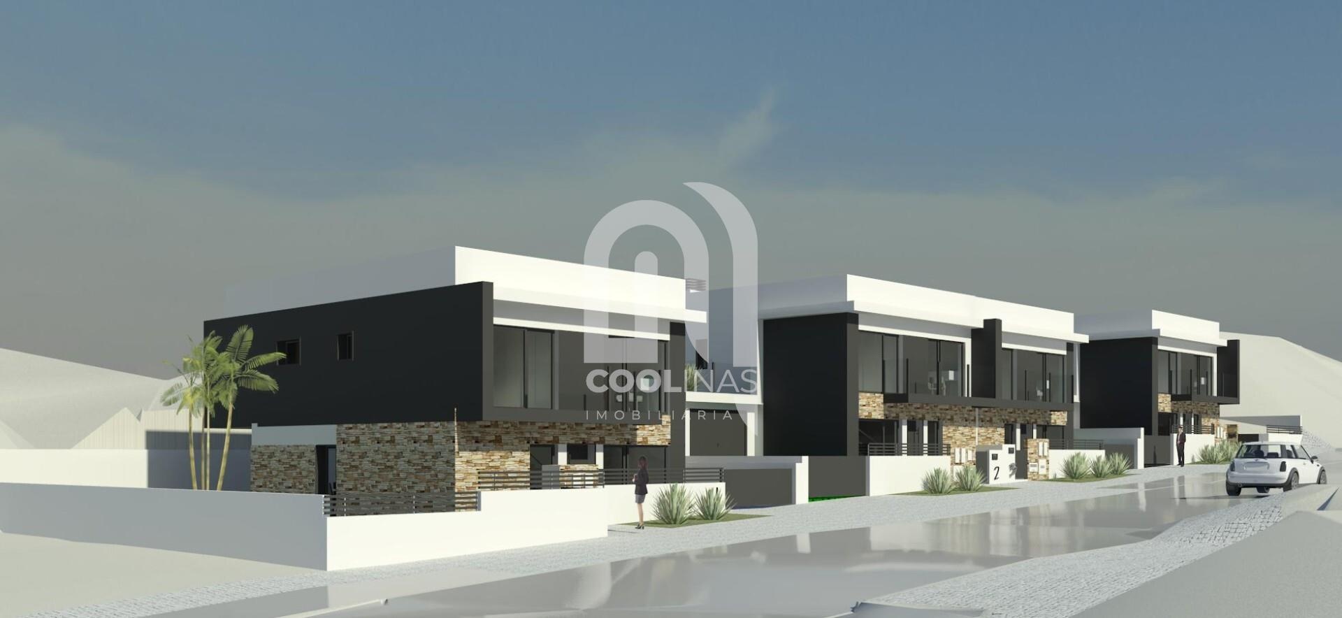 Maison T4 en Projet Avec Piscine, Garage et Barbecue à Sobreda de Caparica, Almada