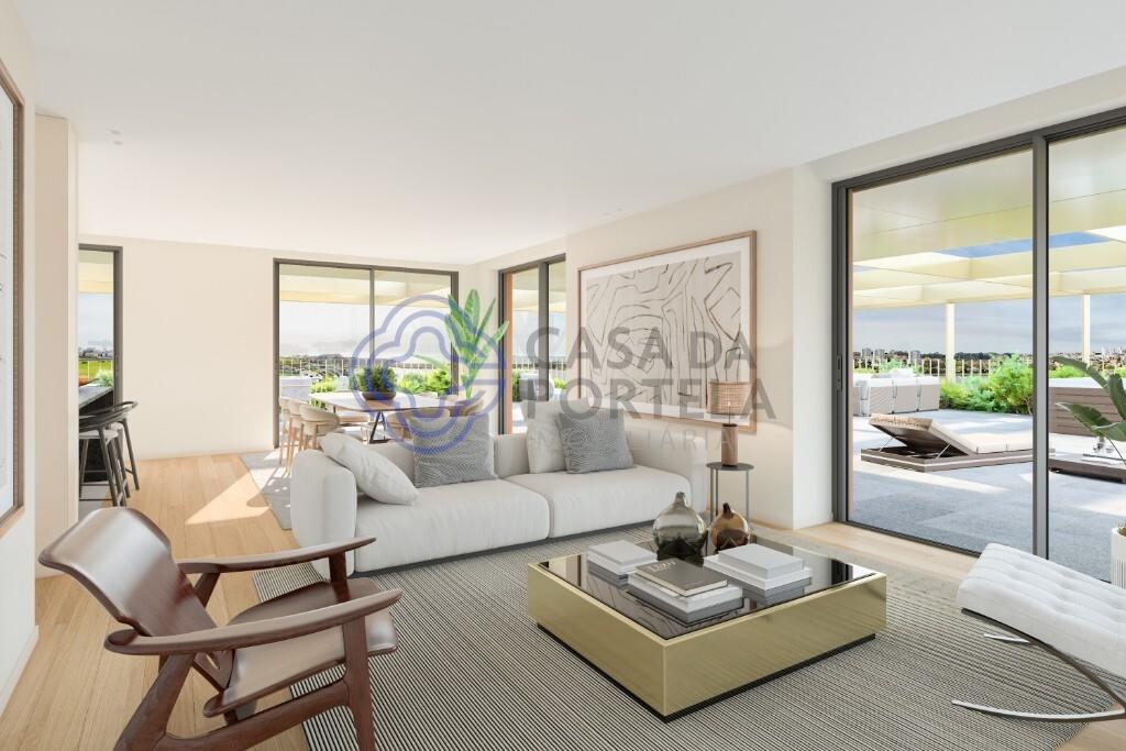 Penthouse T4 com Terraço, Jacuzzi e Vista Rio Douro, Canidelo