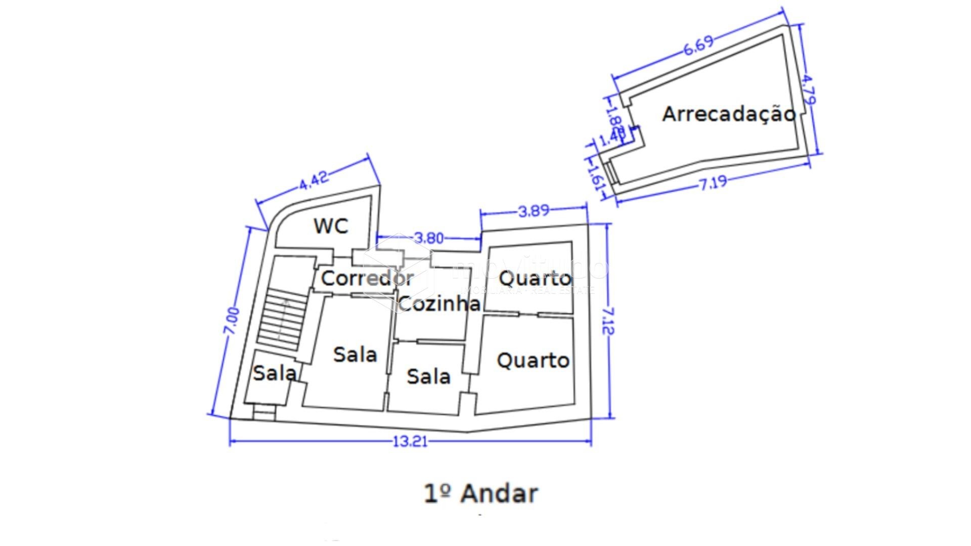Planta Piso 1 Prédio Alverca