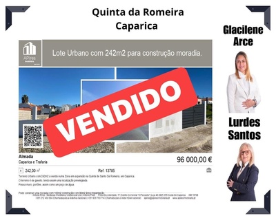 Land for sale in Almada, Portugal — €96,000