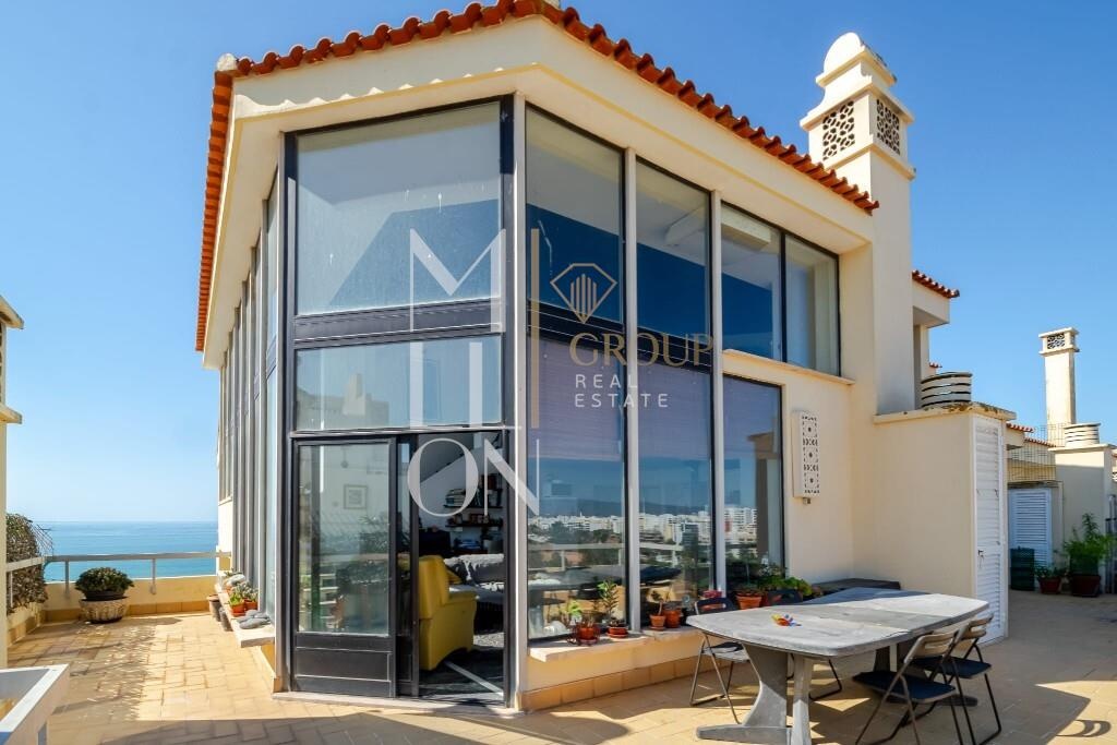 Penthouse T2, terraço com Vista 180º Mar, Rio e Serra  a 100 metros da Praia da Rocha