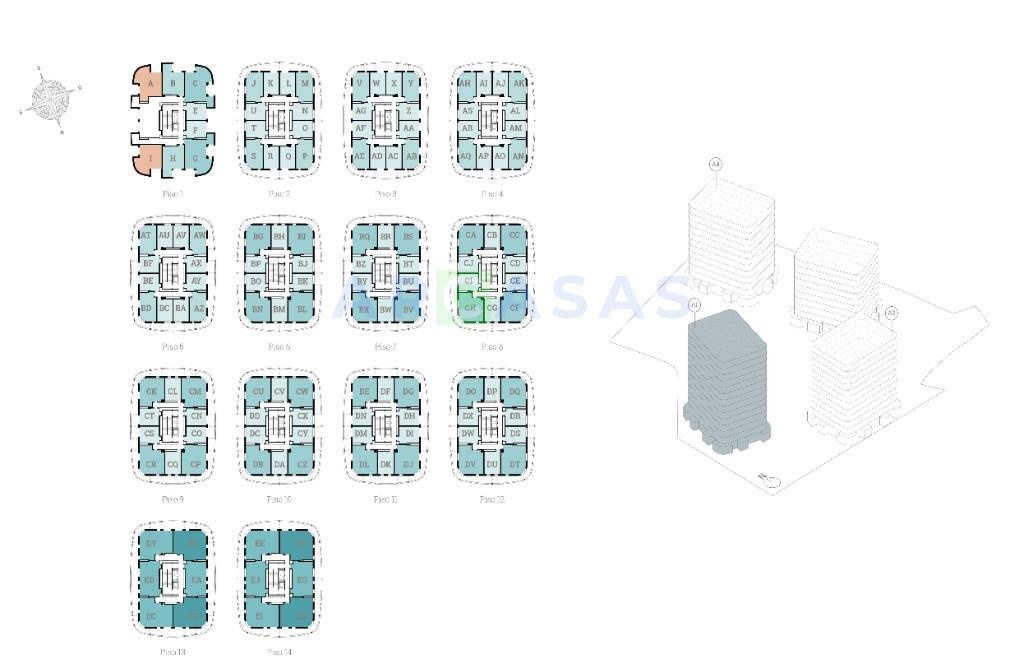 Empreendimento Arca d´Água - Áreas Torre A1