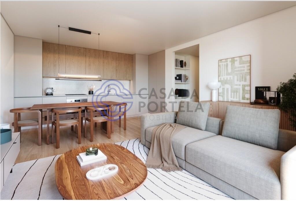 2-bedroom apartment, balcony, open-plan kitchen shared with the living room and air conditioning, Ri