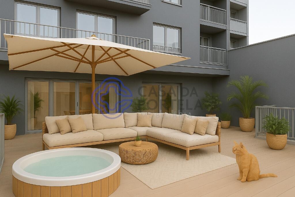 APARTAMENTO T2 NOVO COM LUGAR DE GARAGEM E TERRAÇO