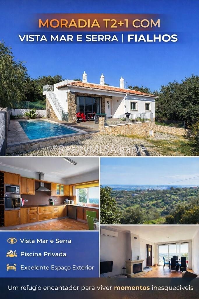 Moradia T2+1 com Vista Mar e Serra | Fialho | Estoi |