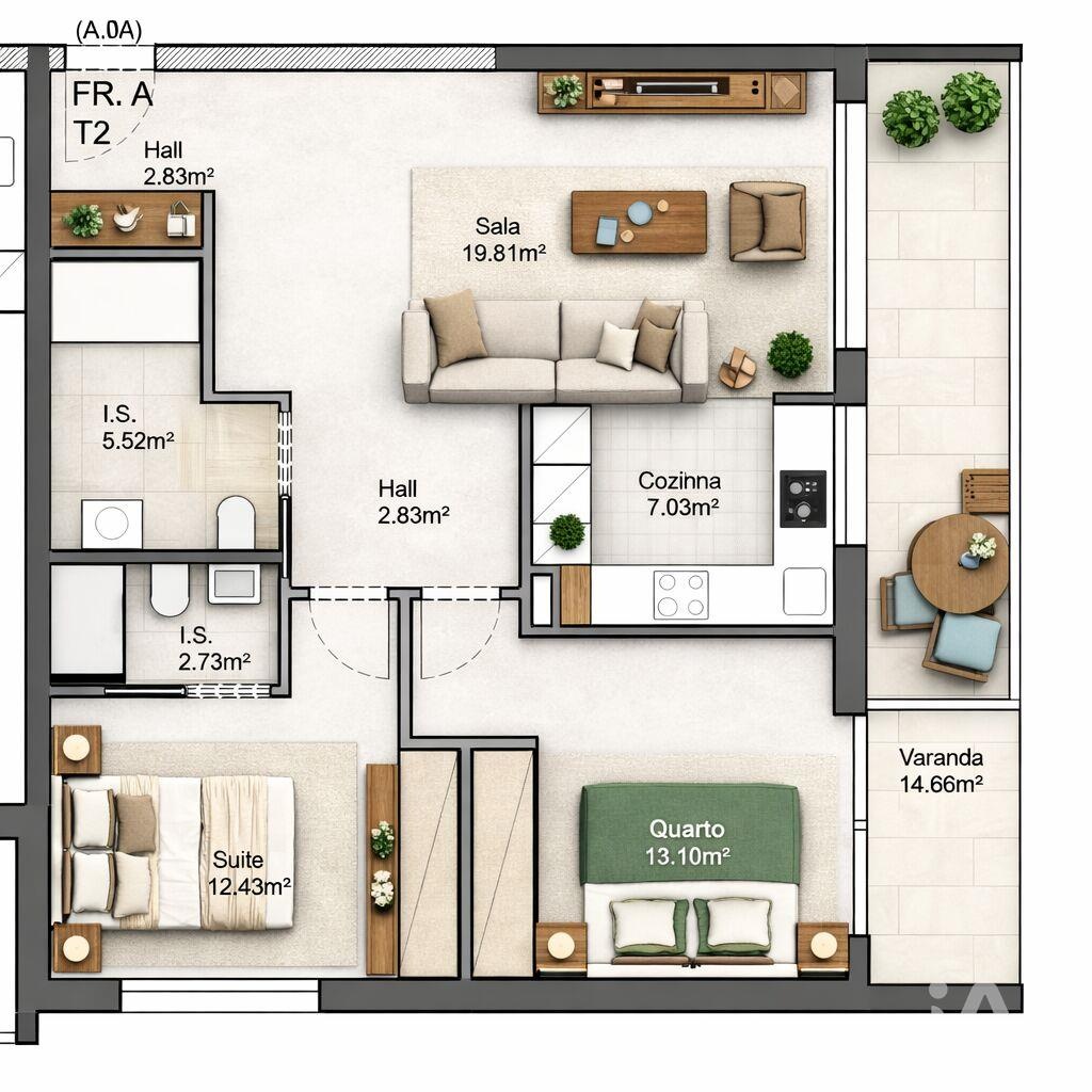 Apartment in Leiria - view 1